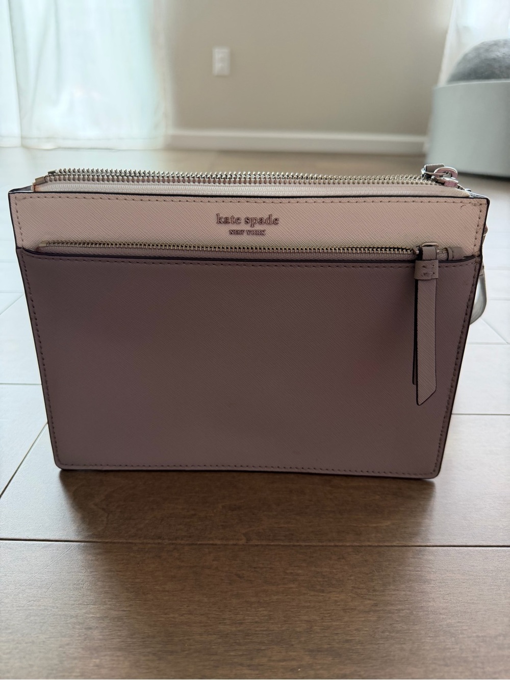 kate spade Two-Tone Gray and White Crossbody